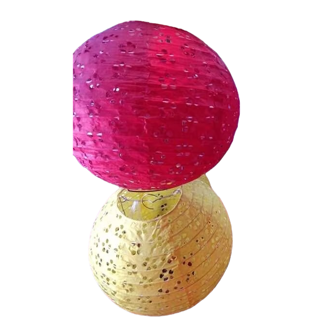 Colorful paper lanterns, DIY decorative lights, festive atmosphere hanging decorations, suitable for both indoor and outdoor use Item Picture