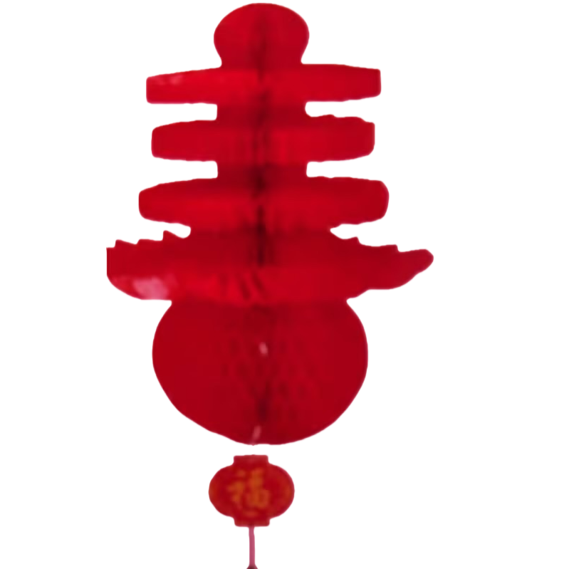 Red Spring character lantern, New Year and Spring Festival decorative pendant, festive home atmosphere light Item Picture