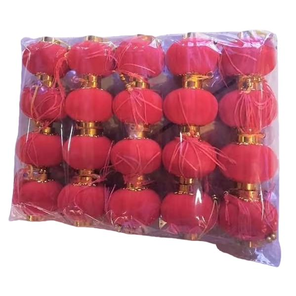 ويُحتفل في العطلات بمصابيح الفانوس الأحمر الزيتية المزينة Item Picture