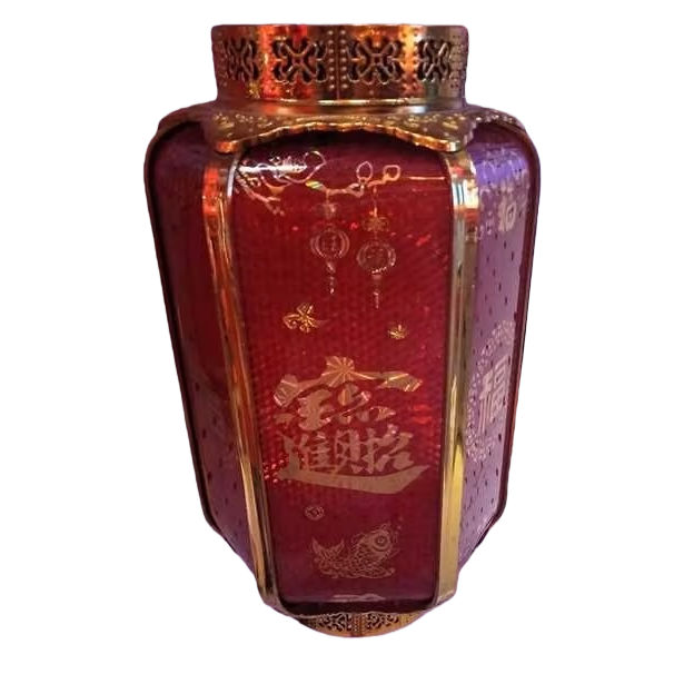 Red lanterns, Chinese-style courtyard decorative hanging lamps, are suitable for both indoor and outdoor use during the Spring Festival Item Picture