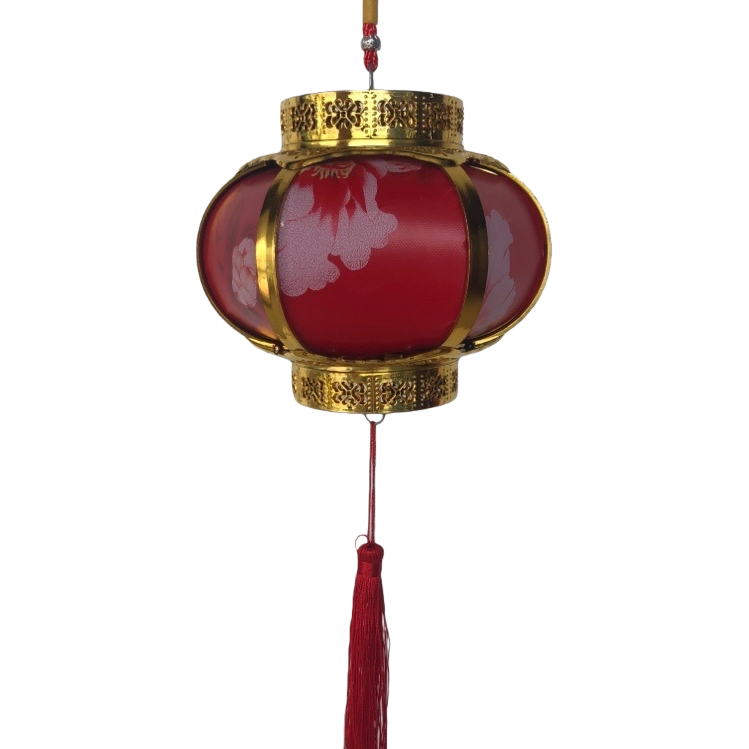 Red lanterns, handcrafted iron lanterns, living room entrance decorations, Spring Festival and Lantern Festival hanging ornaments Item Picture