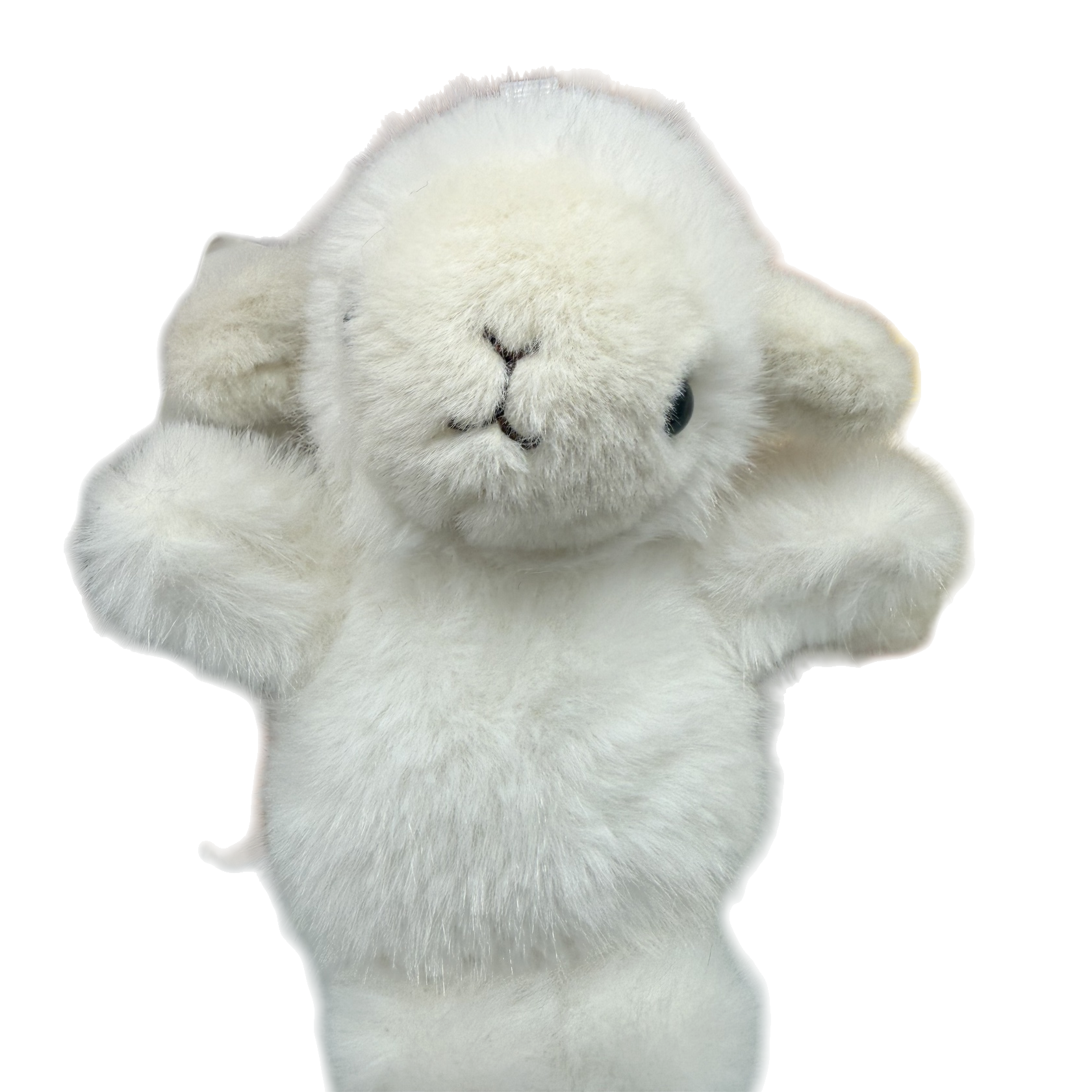 White plush toys, cute pet plush figurines, home decoration plush dolls Item Picture
