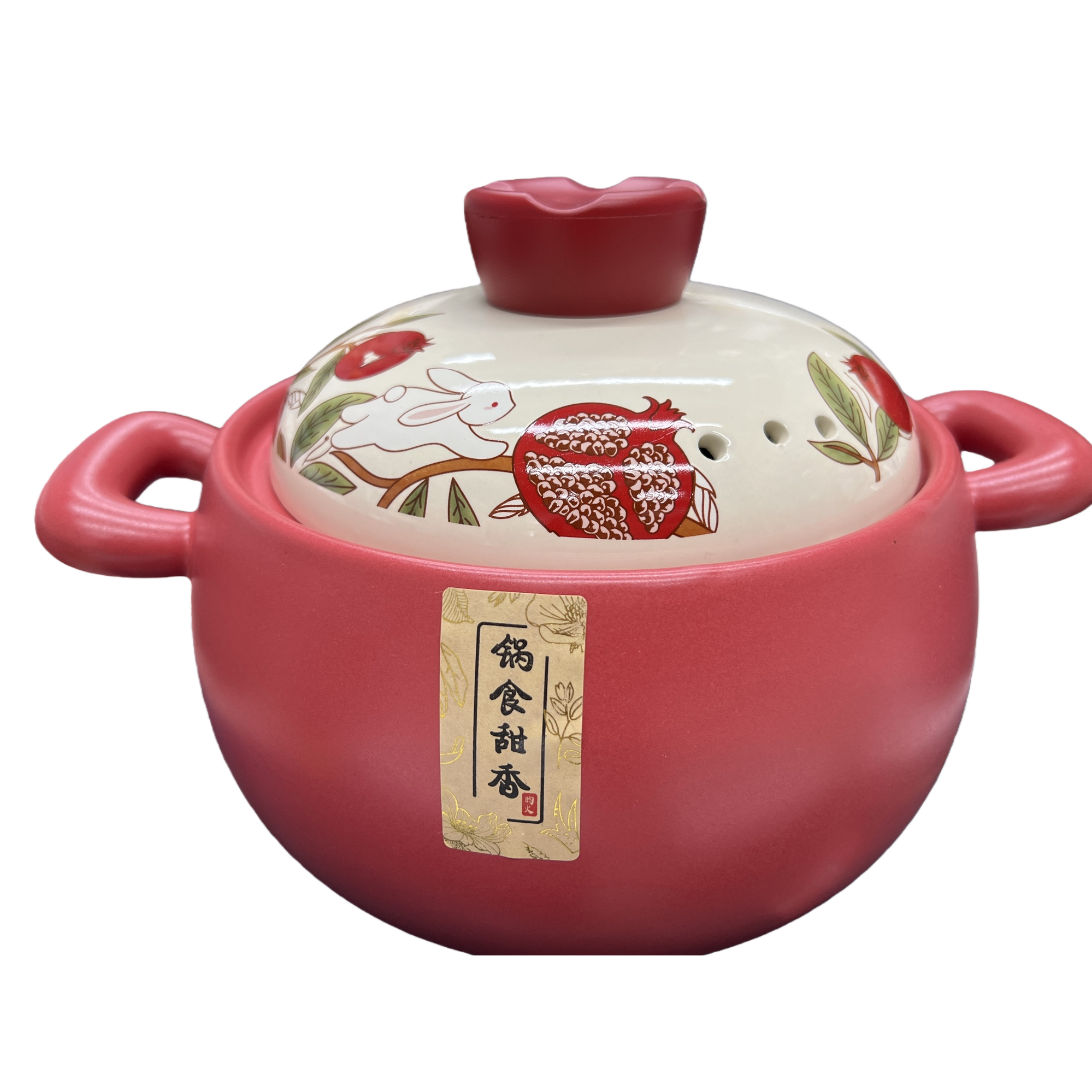 The red clay pot is a household ceramic soup pot and stew pot that can withstand high temperatures and prevent scalding Item Picture