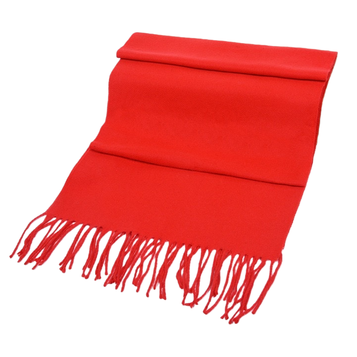 The red cashmere scarf is light and warm, a must-have for daily commutes in autumn and winter Item Picture