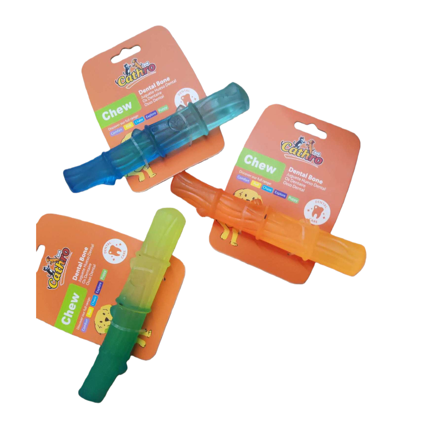 Colorful straight branches, large jelly, gradient color pet teething toys, teeth grinding, teeth cleaning, durable and specially designed for dogs Application Scenario