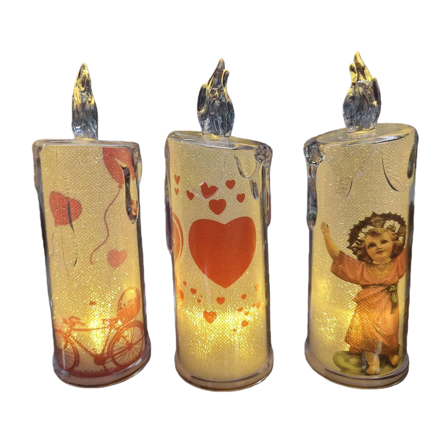 Luminous candle decorations, creative home atmosphere lights, festival party supplies Item Picture