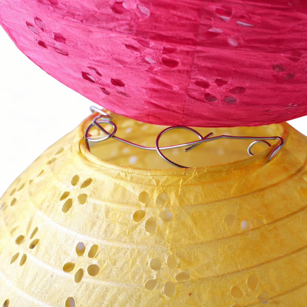 Colorful paper lanterns, DIY decorative lights, festive atmosphere hanging decorations, suitable for both indoor and outdoor use Application Scenario