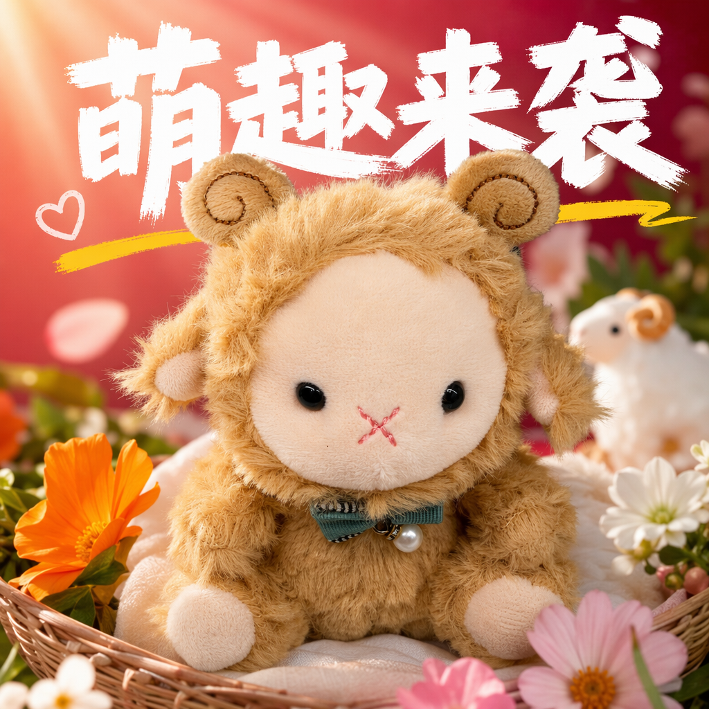 Brown peluche mono muñeca adorable almohada tela regalo para niños juguete de peluche Specification image