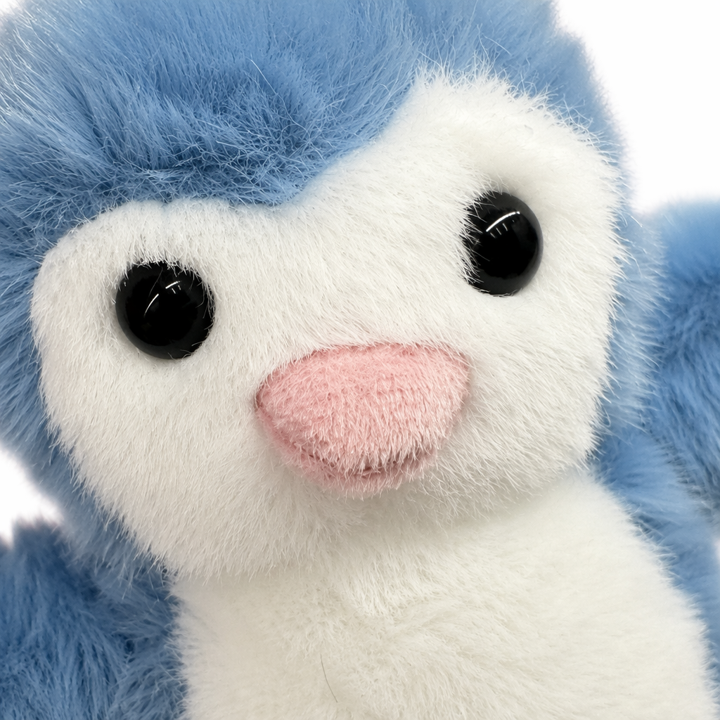 Blue penguin plush toys, cute throw pillows, children's soothing dolls, home decoration Application Scenario