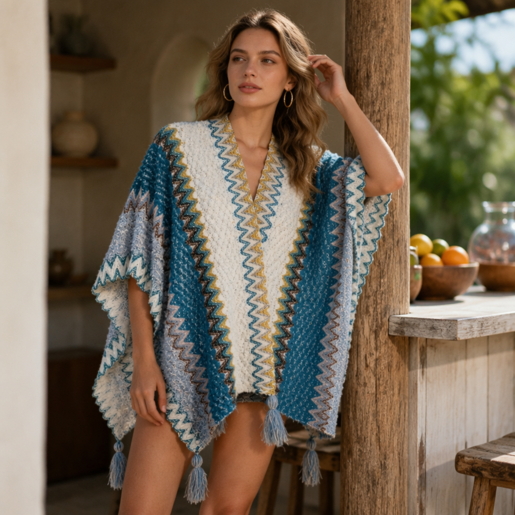 Colorful striped tassel shawl, a thin and versatile fashionable scarf for women in spring and summer details Picture