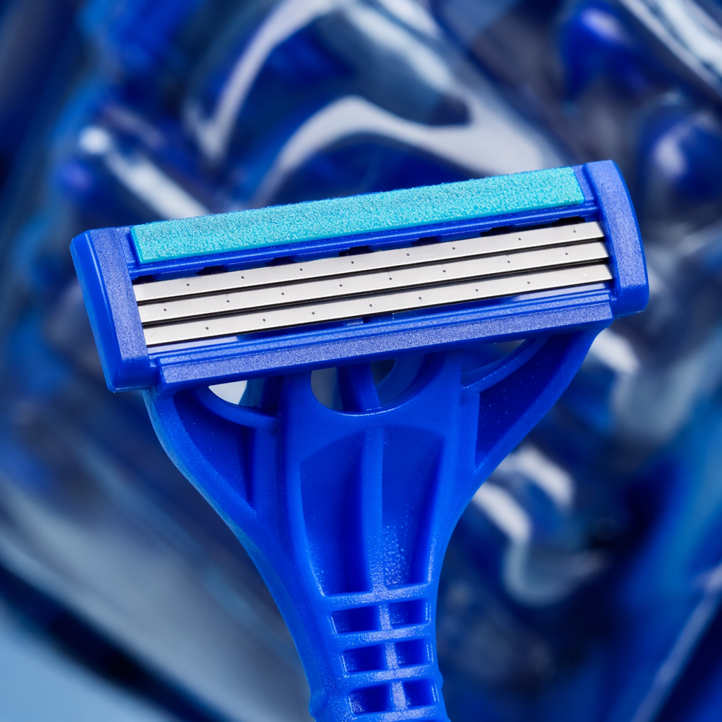 Blue metal body shaver for men's home use, silent and comfortable veneer Application Scenario