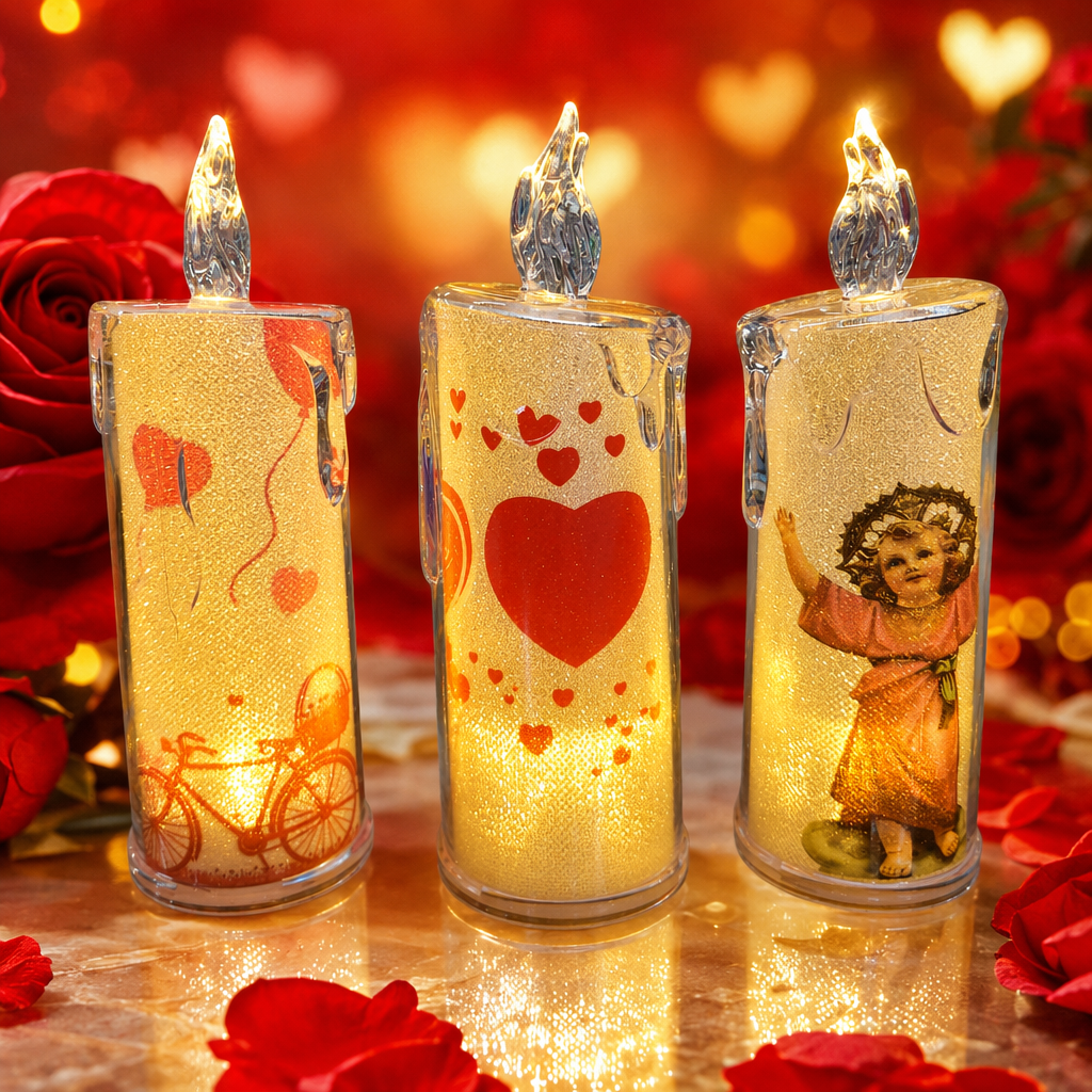 Luminous candle decorations, creative home atmosphere lights, festival party supplies Specification image