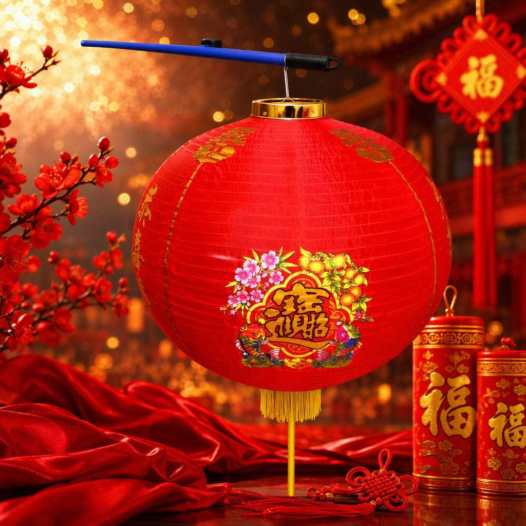 红色灯笼细节图