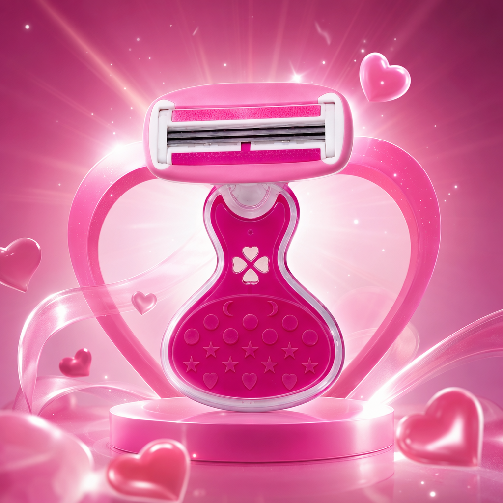 Pink electric shaver for men, full-body washable portable rechargeable Specification image