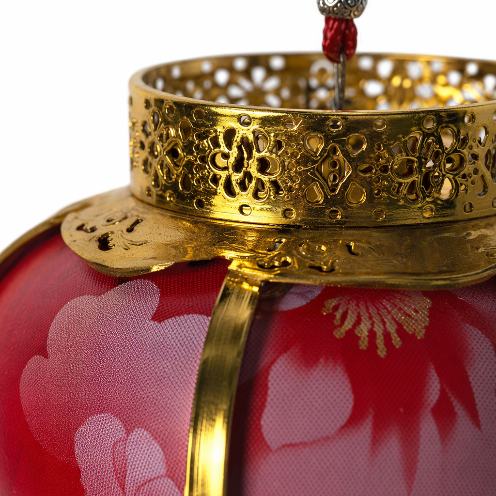 Red lanterns, handcrafted iron lanterns, living room entrance decorations, Spring Festival and Lantern Festival hanging ornaments Application Scenario