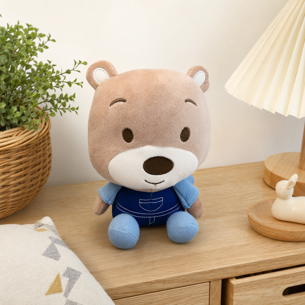 A cute pink plush bear pillow plush doll is a birthday present for my girlfriend details Picture