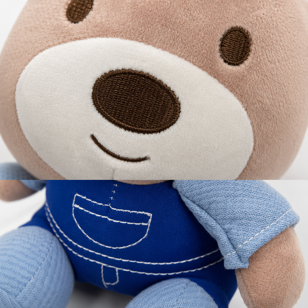 A cute pink plush bear pillow plush doll is a birthday present for my girlfriend Application Scenario