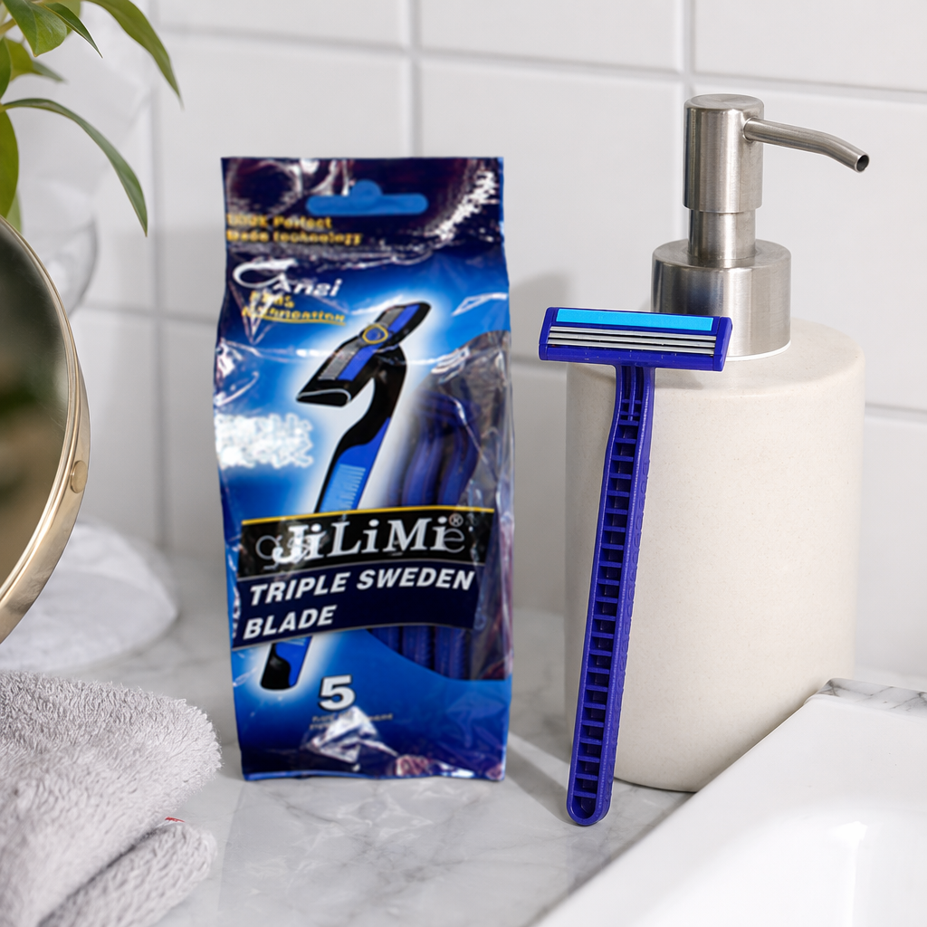 Blue Philips electric shaver for men, rechargeable beard trimmer details Picture