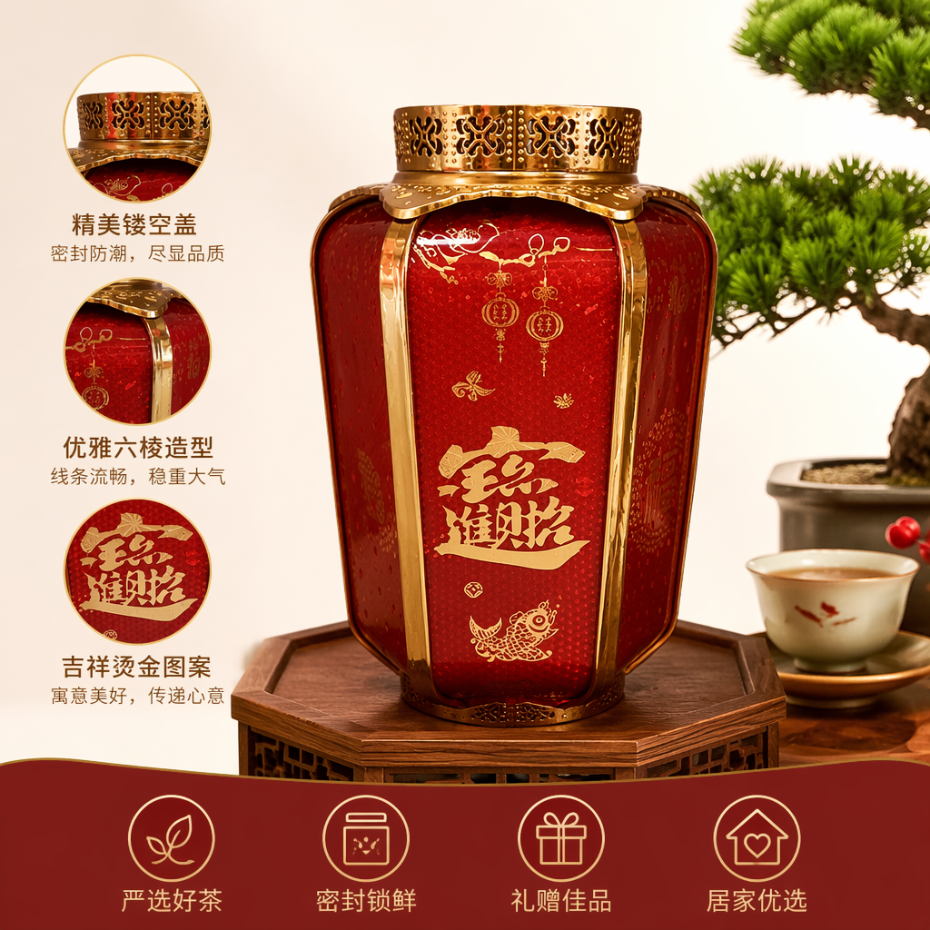 Red lanterns, Chinese-style courtyard decorative hanging lamps, are suitable for both indoor and outdoor use during the Spring Festival