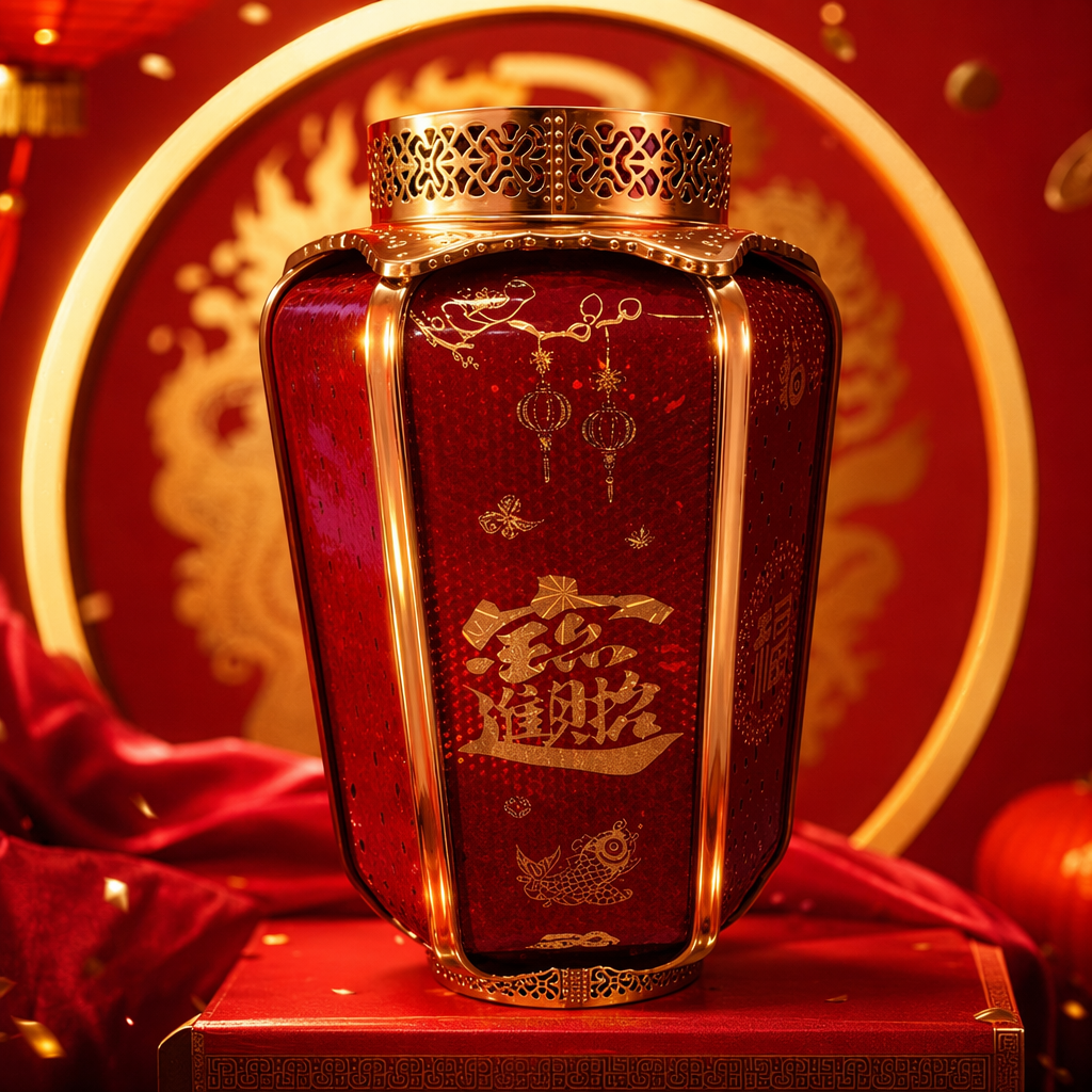 Red lanterns, Chinese-style courtyard decorative hanging lamps, are suitable for both indoor and outdoor use during the Spring Festival Specification image
