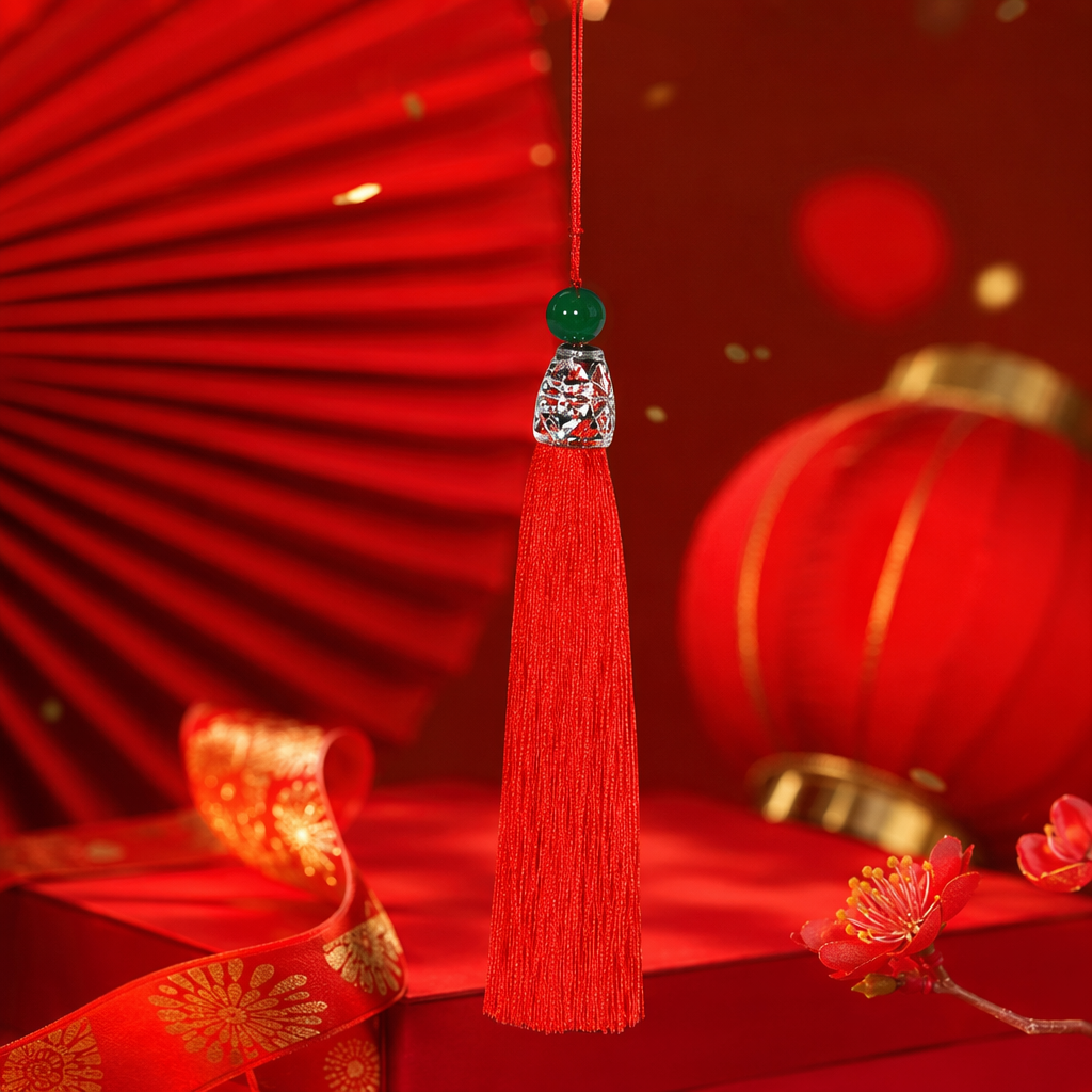 红色流苏+细节图