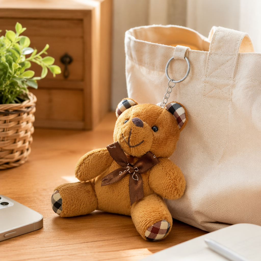 Brown bear peluche muñeca adorable almohada suave moe dormitorio decoración juguete details Picture