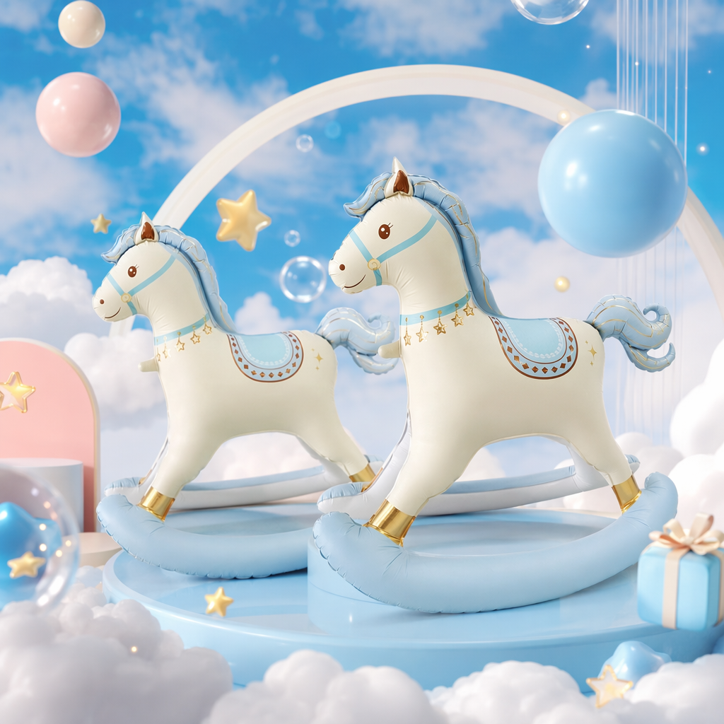 Azul troyano tridimensional inflable para niños sala de estar interior decoración puzzle inflatable para la enseñanza temprana Specification image
