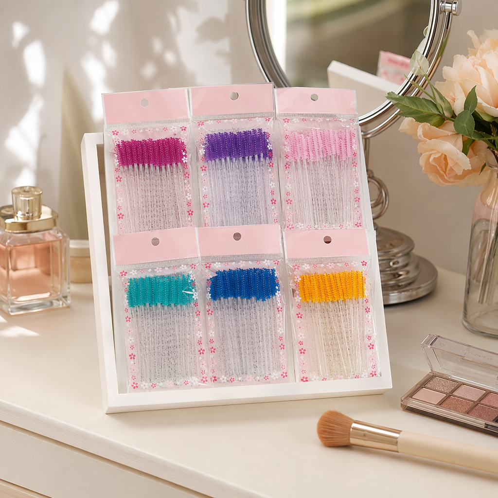Colorful makeup tool set, multi-functional beauty brush set, portable storage box details Picture