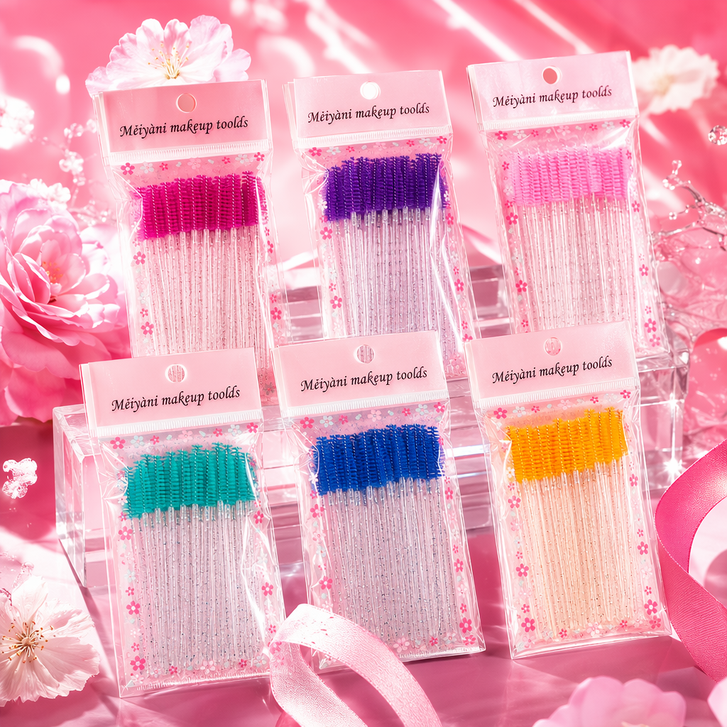 Colorful makeup tool set, multi-functional beauty brush set, portable storage box Specification image