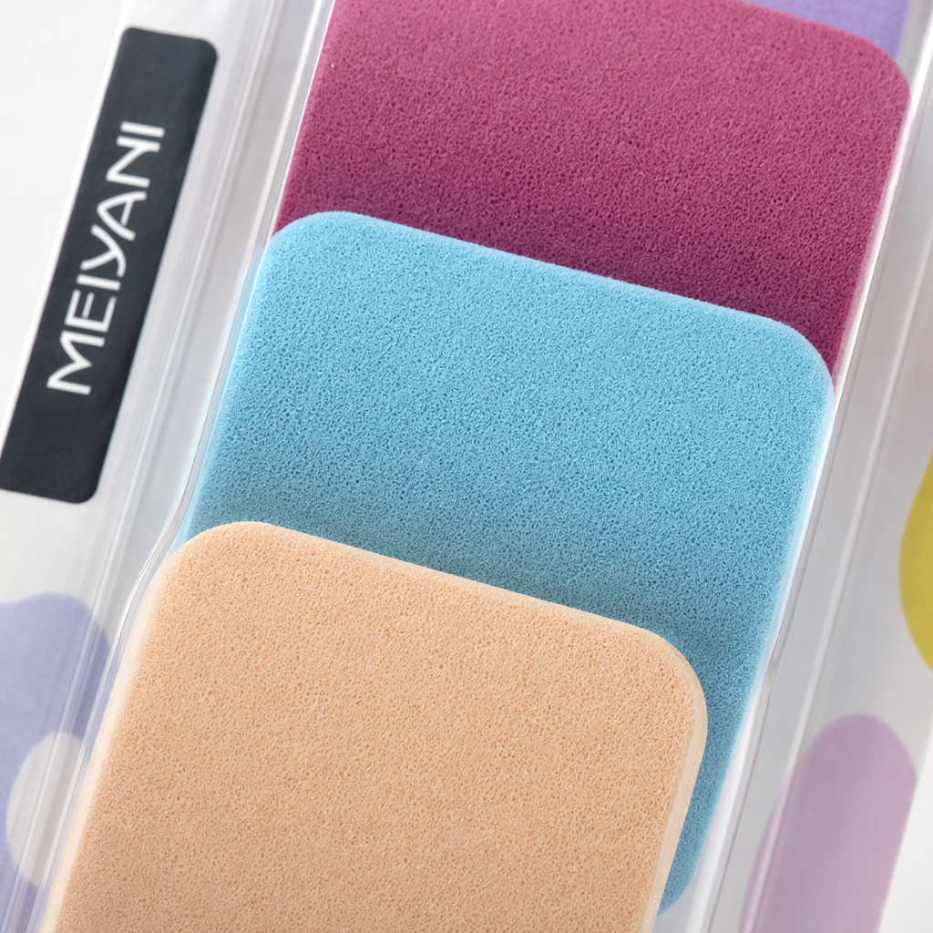Colorful makeup sponge set, multi-color beauty egg powder puff, makeup removal and cleaning tools Application Scenario