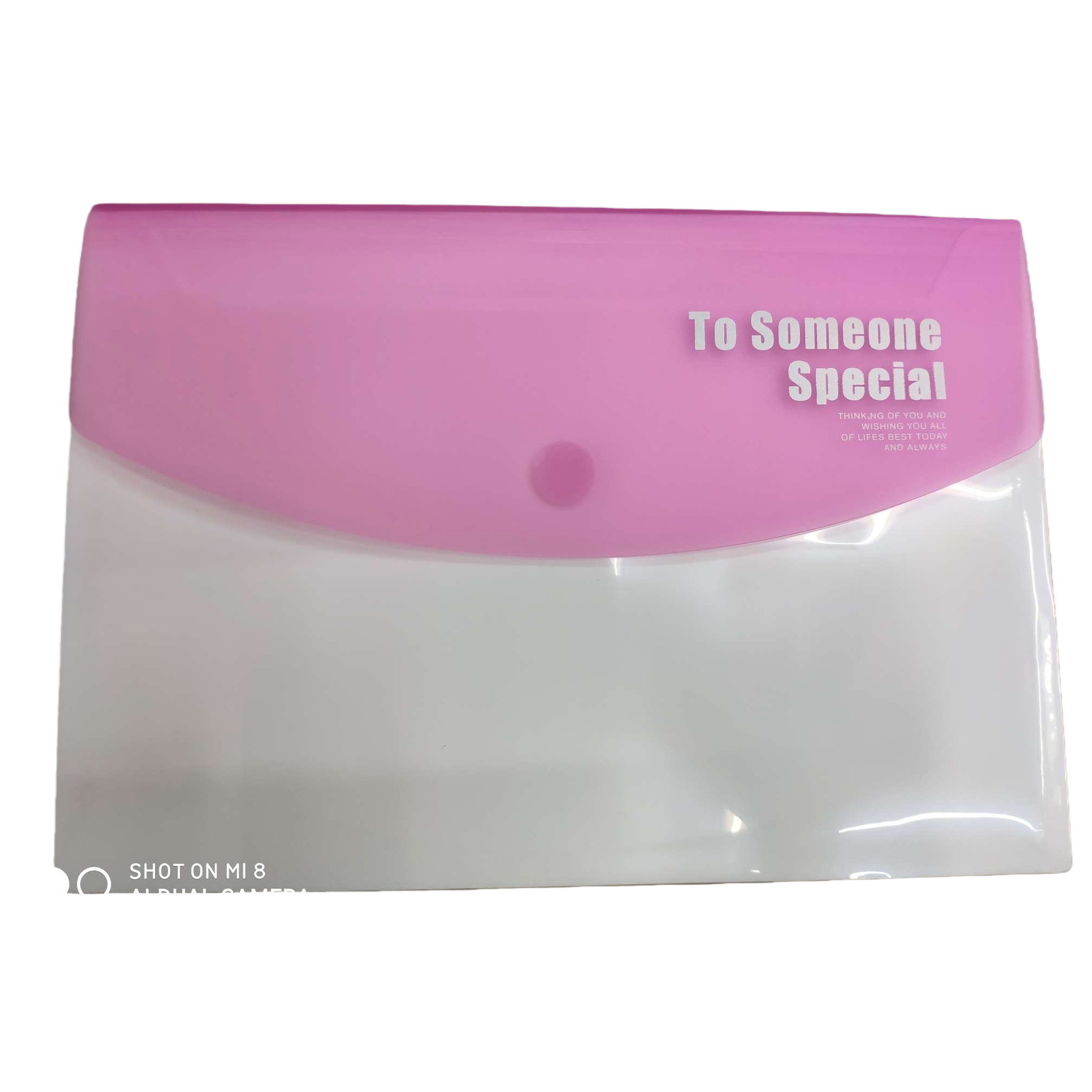 A simple wedding invitation decoration set with a pink envelope and a white envelope Item Picture