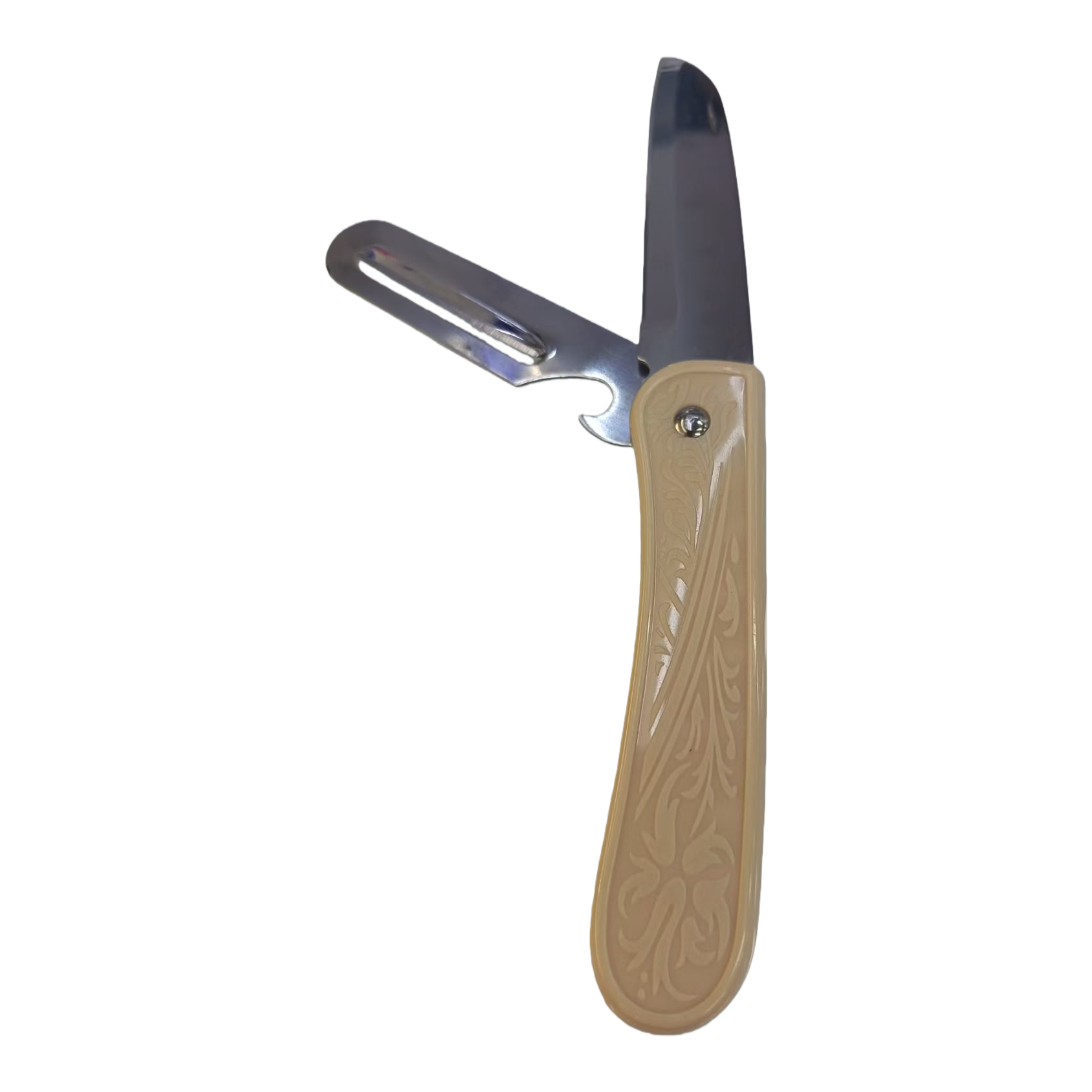 A multi-functional portable stainless steel folding knife for hardware tools Item Picture