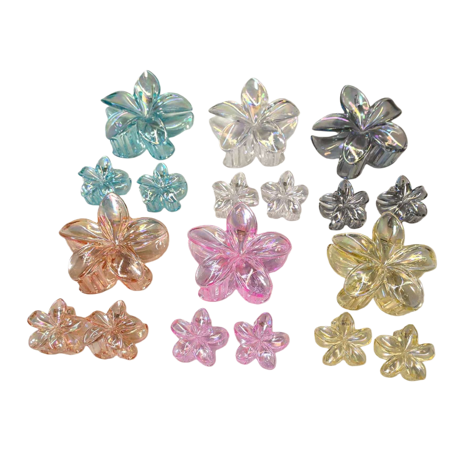 The colorful petal-shaped hairpin is a sweet and cute headpiece for a Japanese girl, with a fresh and charming touch Item Picture