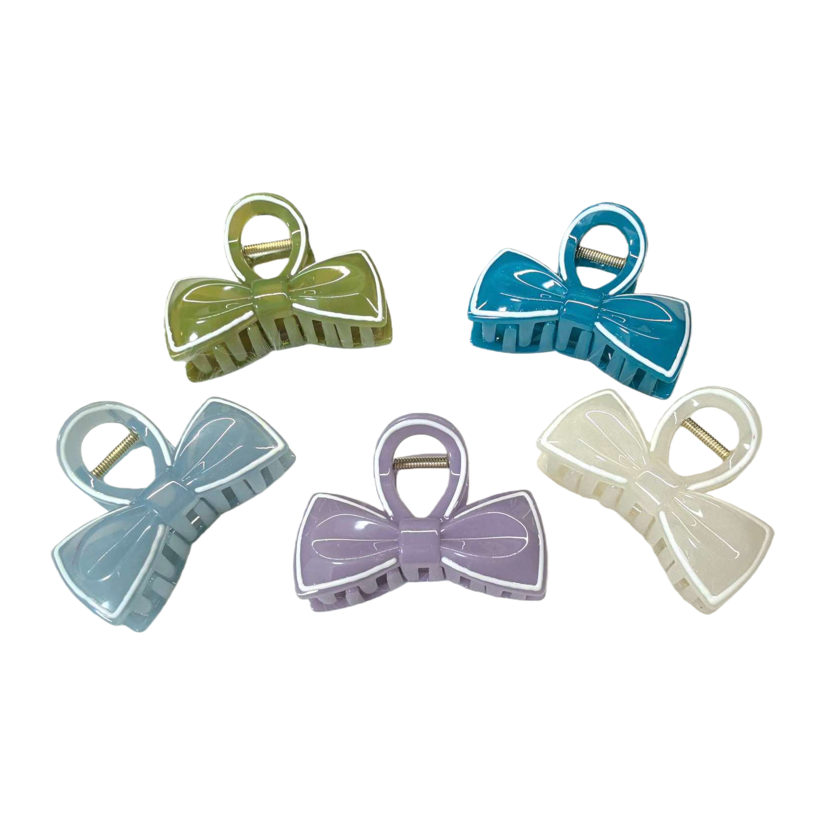 Colorful bow hair clips, cute headwear for girls, sweet style small hair clips Item Picture
