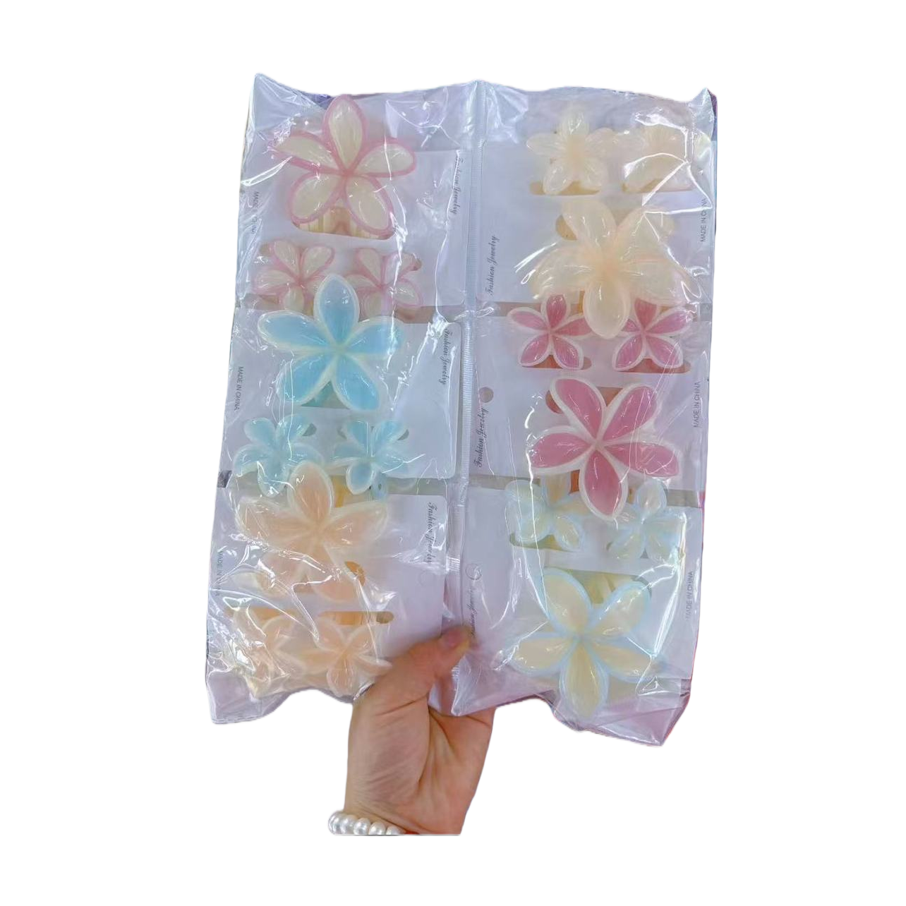 Colorful flower-shaped hairpin set, a variety of cute headwear combinations for girls Item Picture