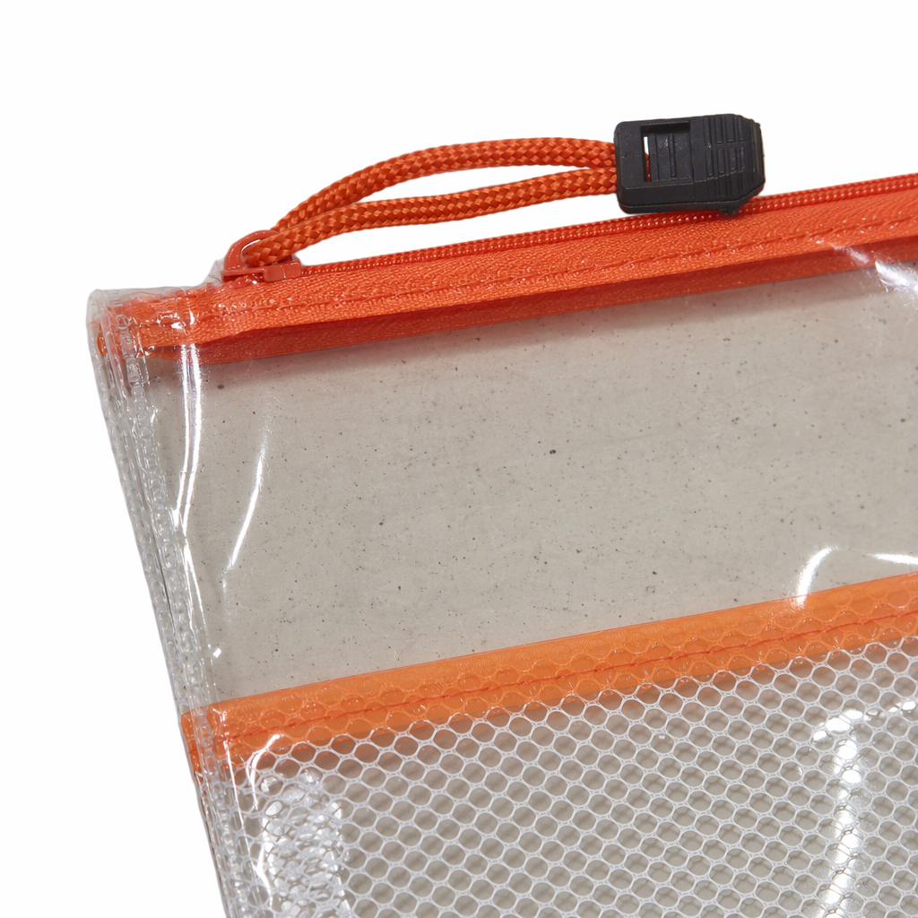Transparent mesh file bag, A4-sized waterproof and wear-resistant storage bag, multi-functional office stationery Application Scenario