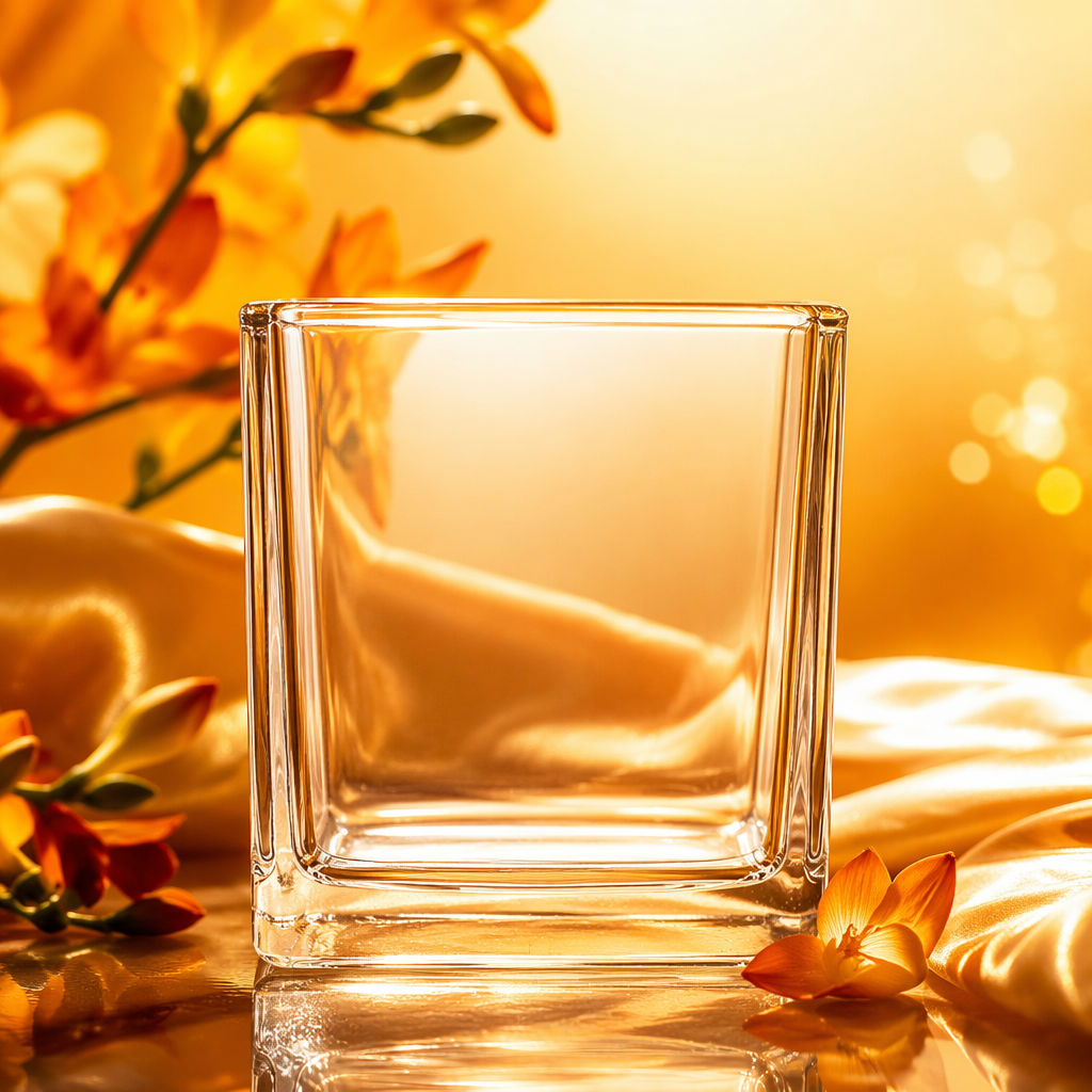 Transparent glass square cup, household simple high borosilicate heat-resistant tea cup and water cup Specification image