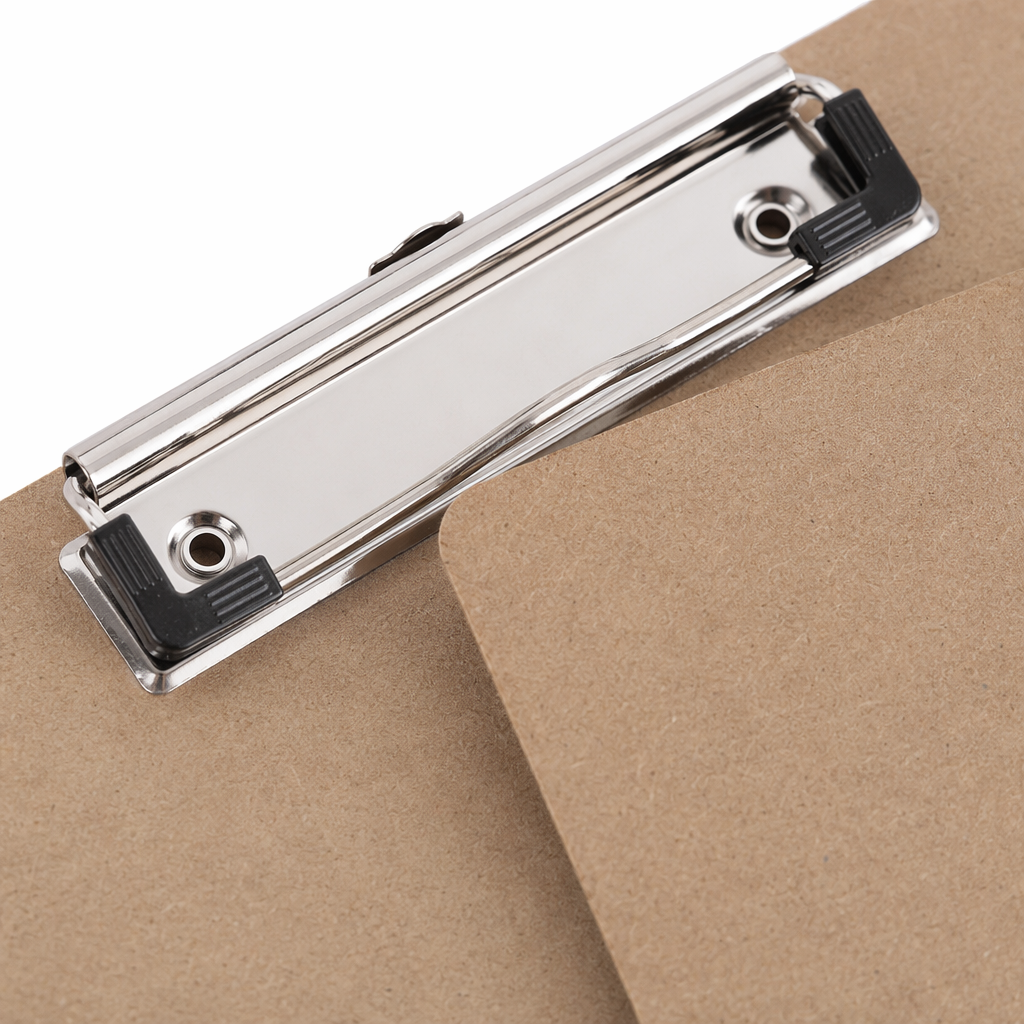 Brown clipboard office supplies, A4 thickened portable folder, desktop organization and storage Application Scenario