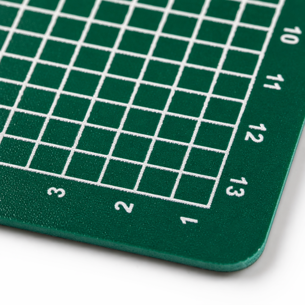 Green grid pad desk, anti-slip desktop for office use, and storage and organization pad Application Scenario