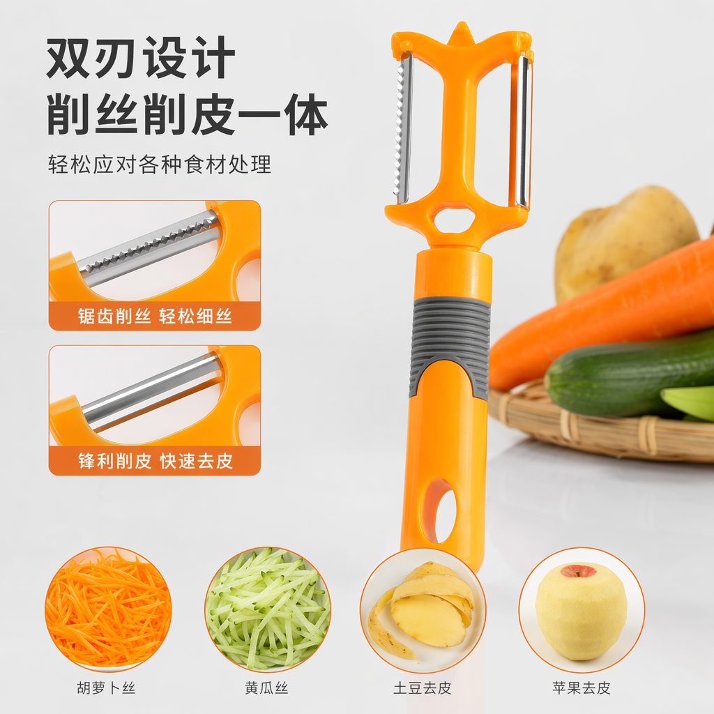 Kitchen peeler, multi-functional stainless steel peeler for daily necessities, fruit and vegetable peelers Application Scenario