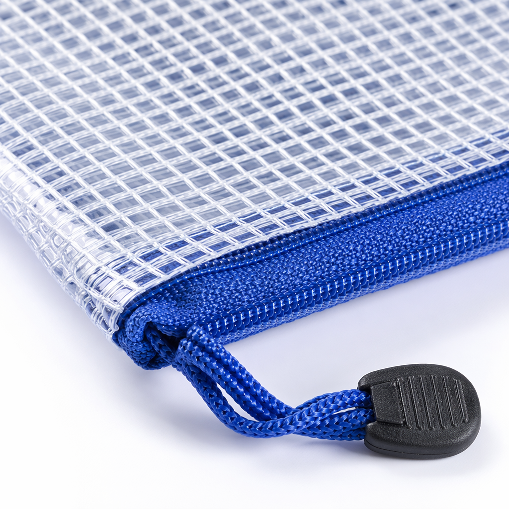 White grid file bag, A4 thickened waterproof office storage bag Application Scenario