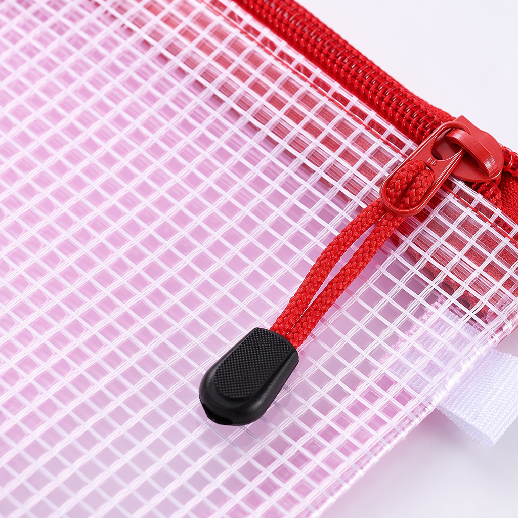 Pink grid file bag, A4 thickened waterproof office storage bag Application Scenario
