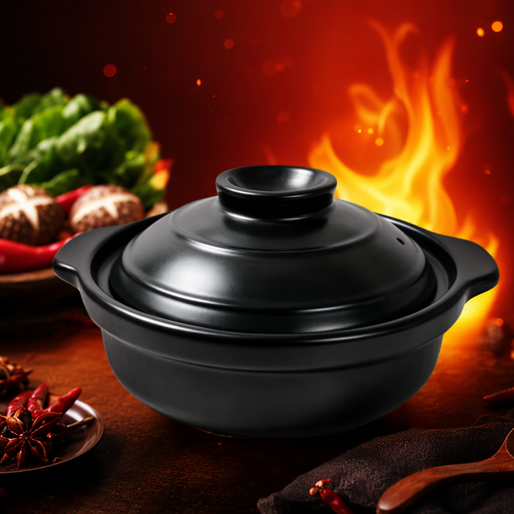 المقلاة الرمادية الاسود هي المقلاة الخزفية والفخارية Specification image