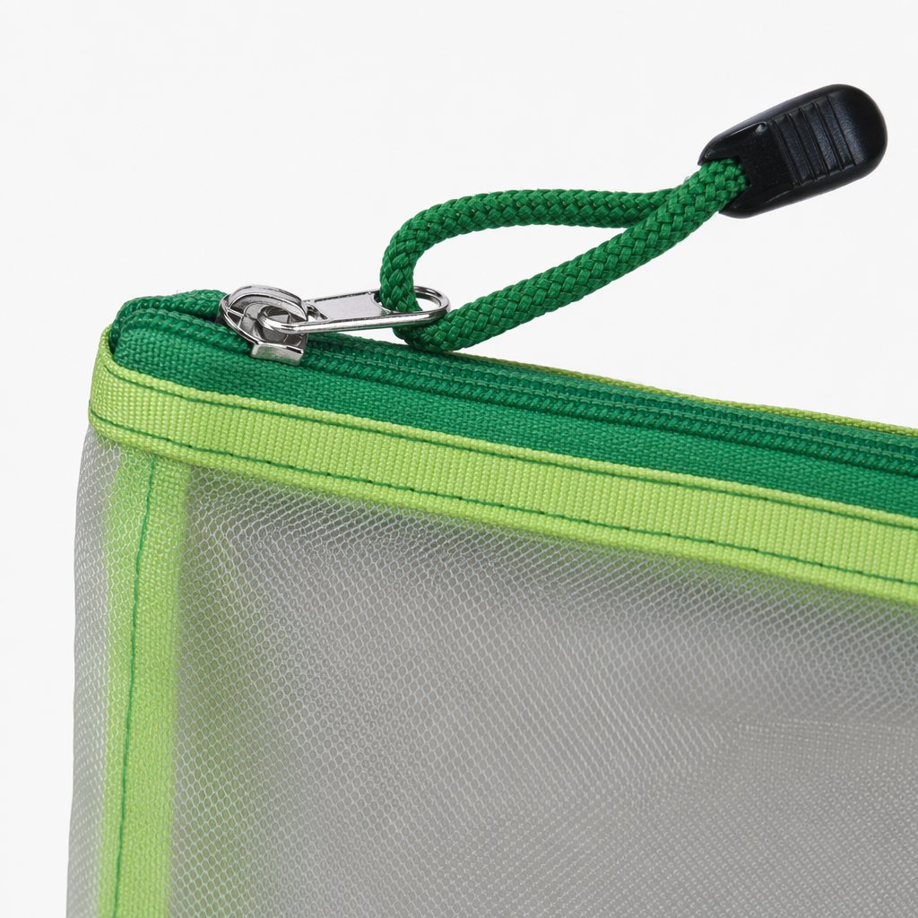 Green zipper transparent mesh bag, thickened dust-proof storage bag available in multiple sizes Application Scenario
