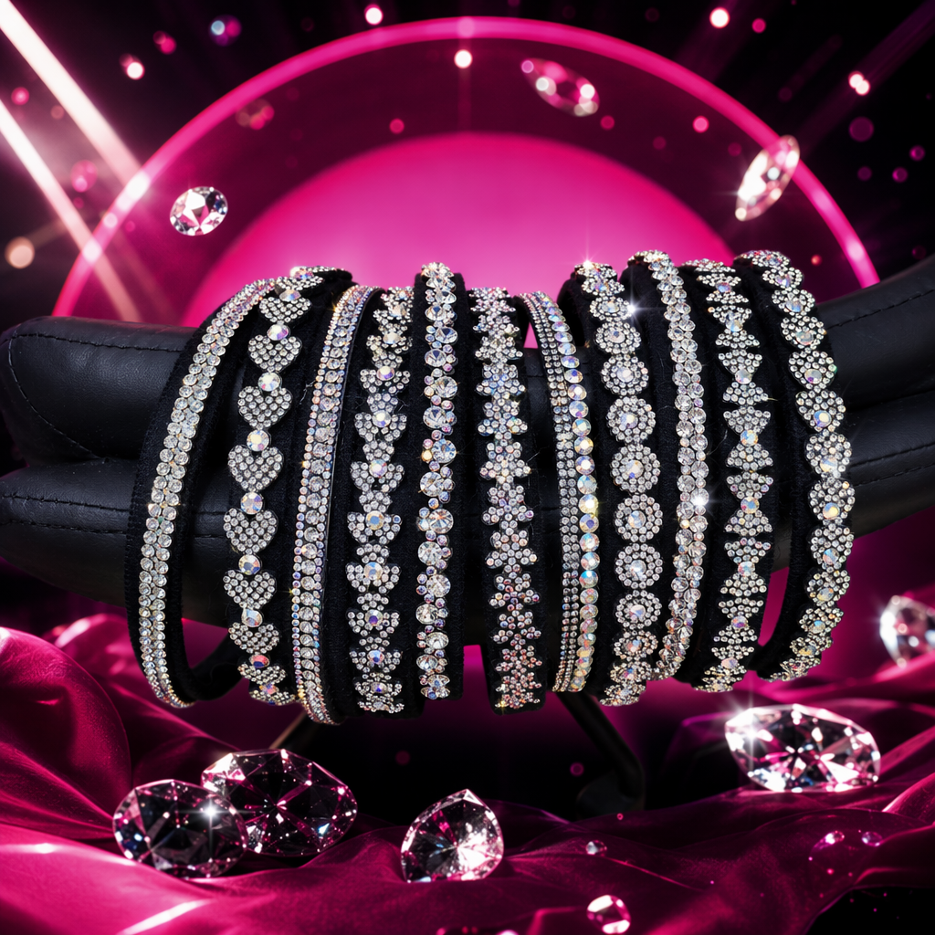 The black diamond-encrusted hairband is a fashionable and versatile headpiece for women, decorated with exquisite sequins Specification image