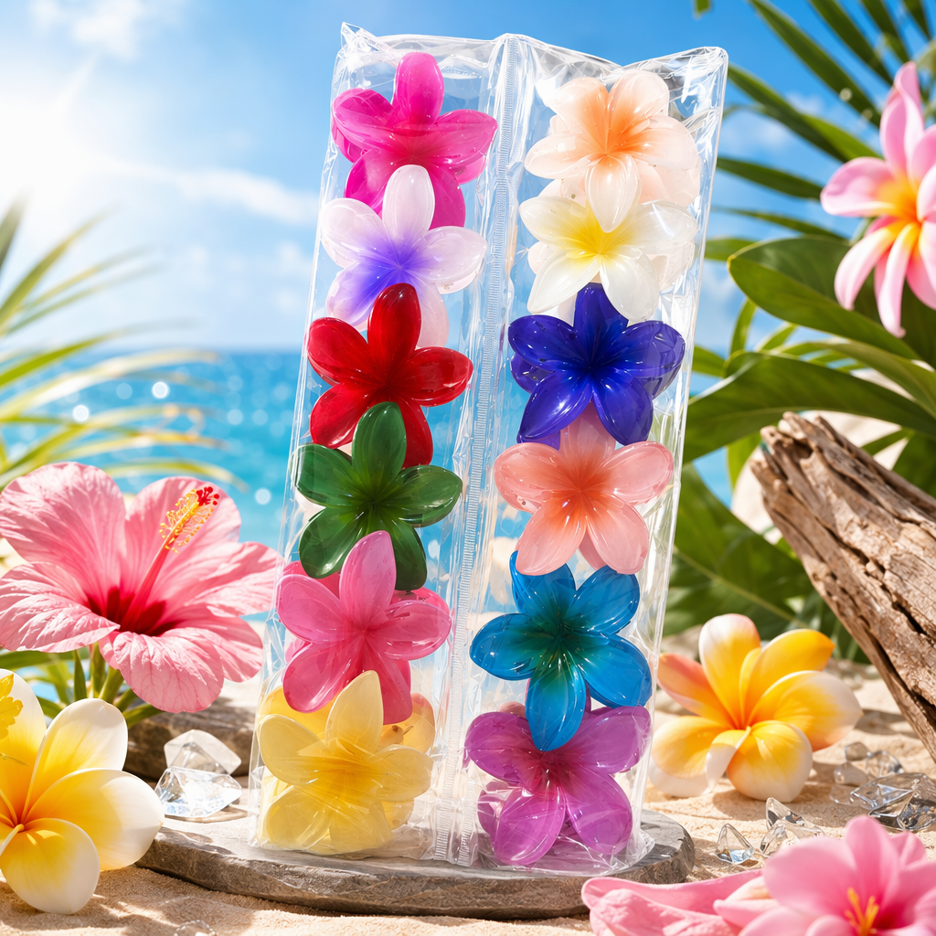 Colorful flower hair clips, cute headwear for girls, sweet and refreshing forest-style hair clips Specification image