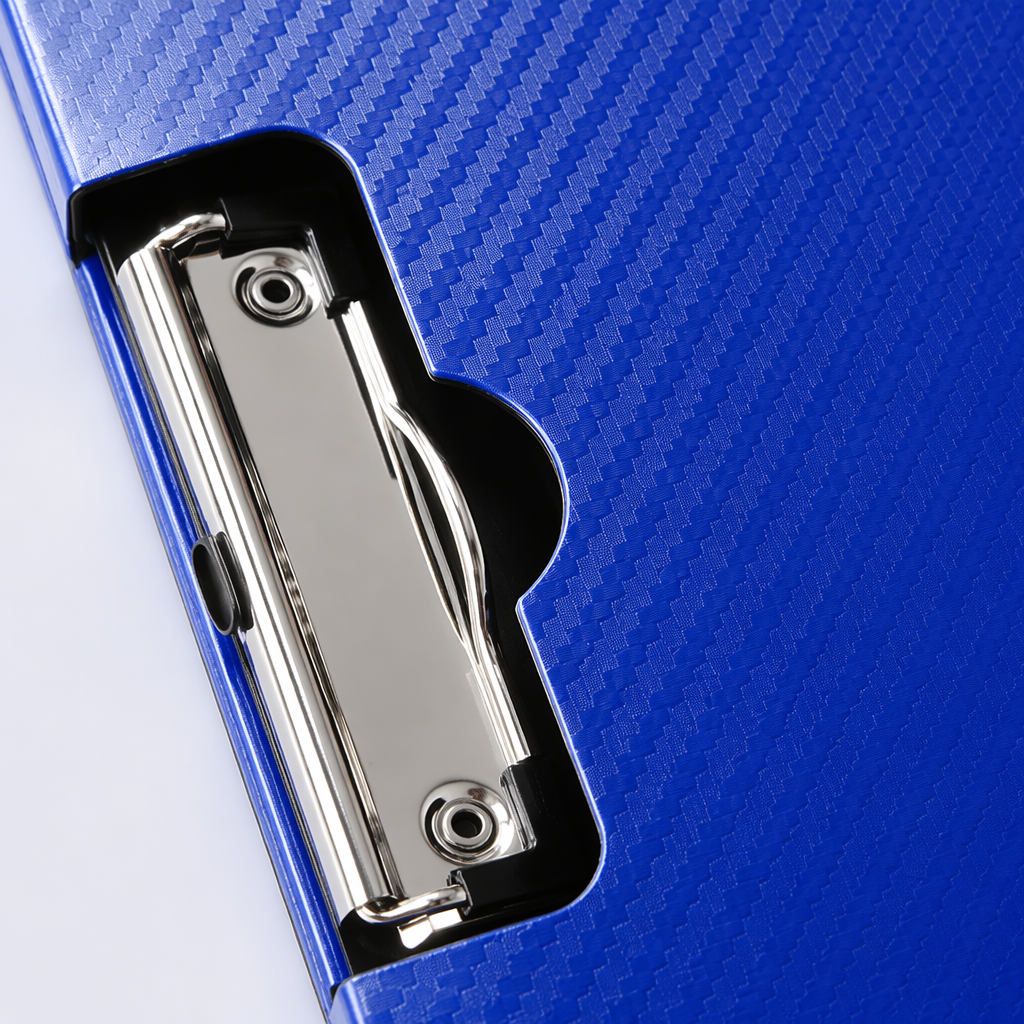 Blue carbon fiber textured folder, A4 office storage, waterproof, wear-resistant, business and simple Application Scenario