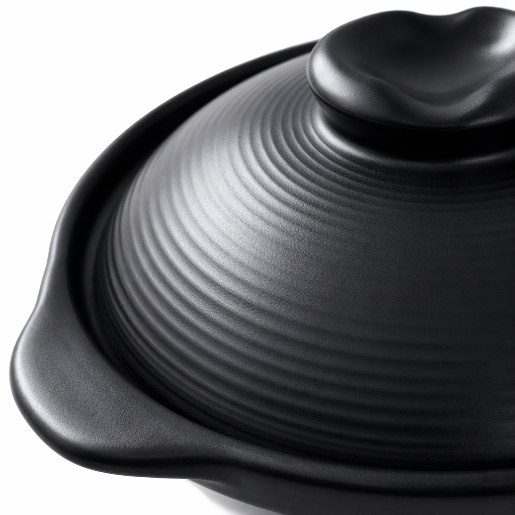 Black earthenware pot, household stew pot, clay pot for making soup, high-temperature resistant, unglazed coarse earthenware pot Application Scenario