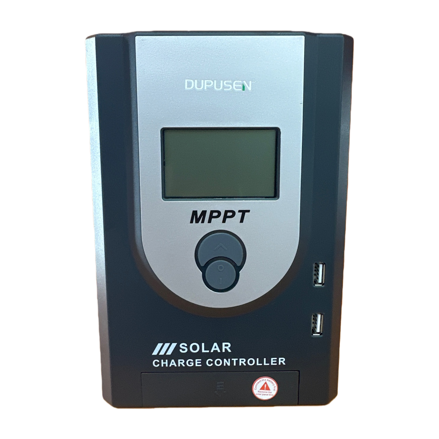 Silver, gray and black alternating solar charging controller MPPT Item Picture