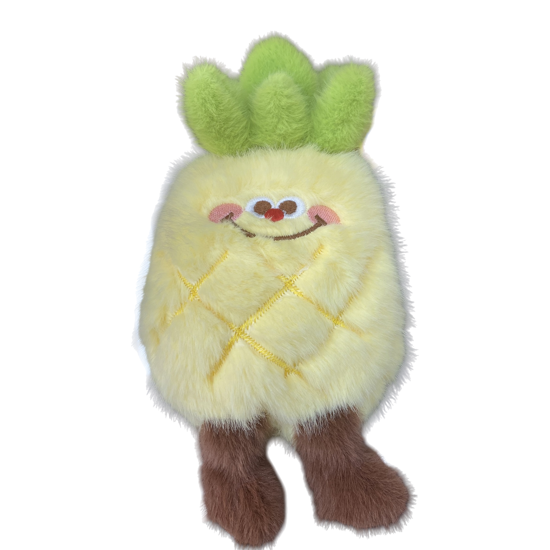 Yellow plush pineapple doll, cute throw pillow, home decoration plush toy Item Picture